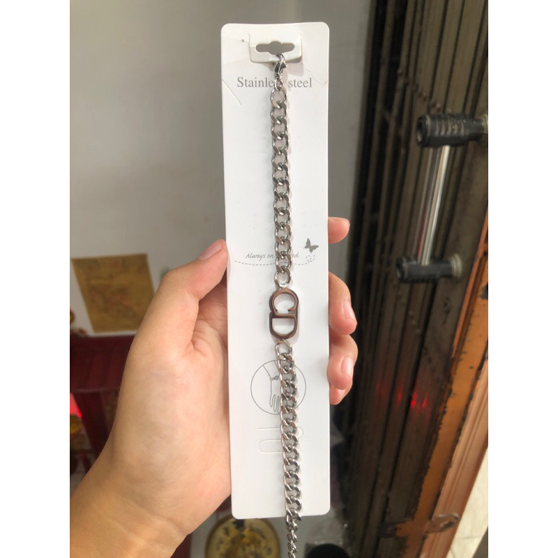gelang tangan titanium cd putih anti luntur