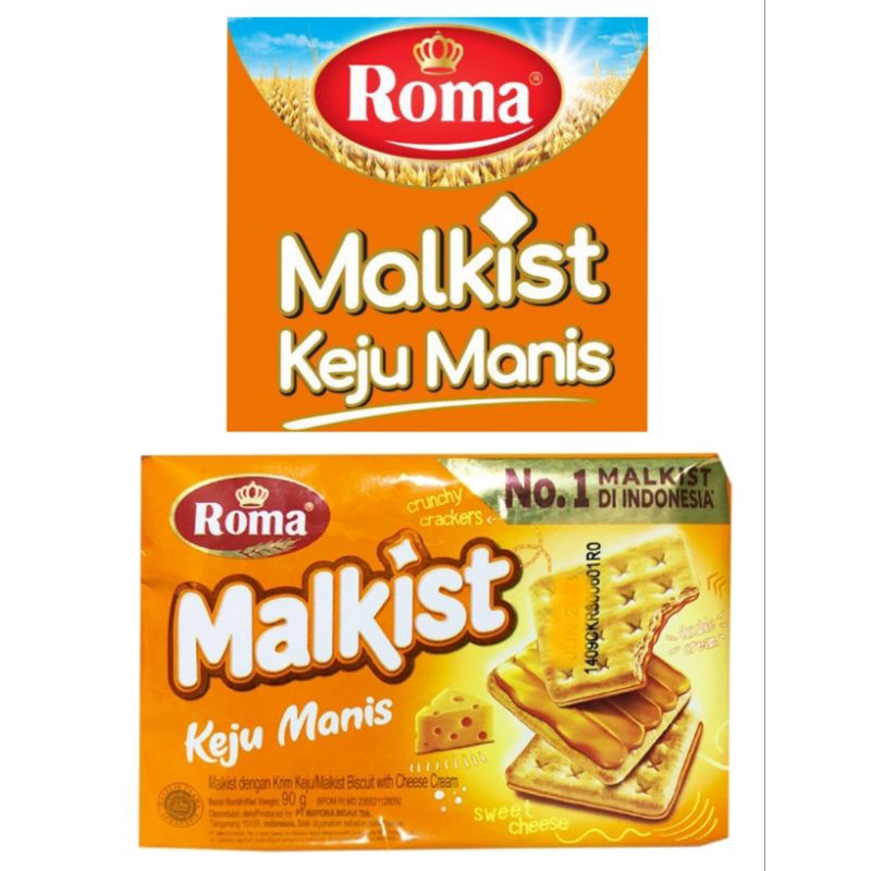 

Roma Malkist Keju Manis Crackers 90 g