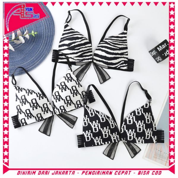 AS Bra Wanita Tanpa Kawat Model One-Piece 6969 Bra Bralette Push Up Sexy Korea Pakaian Dalam Model K