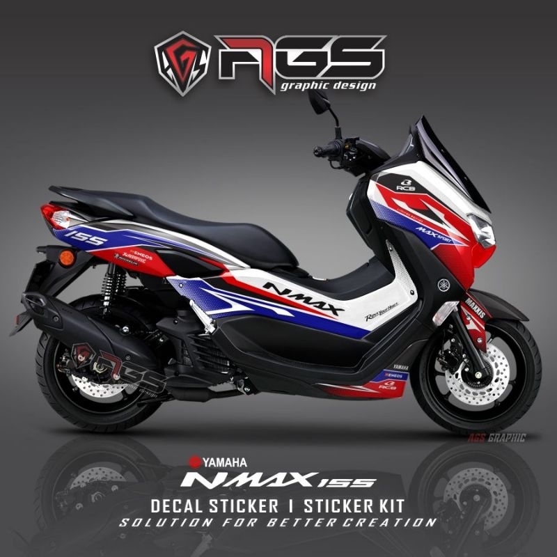DECAL STICKER YAMAHA NMAX FULL BODY / NMAX TRIBAL RACING / NEW NMAX 2020-2021-2022-2023-2024/ ags gr