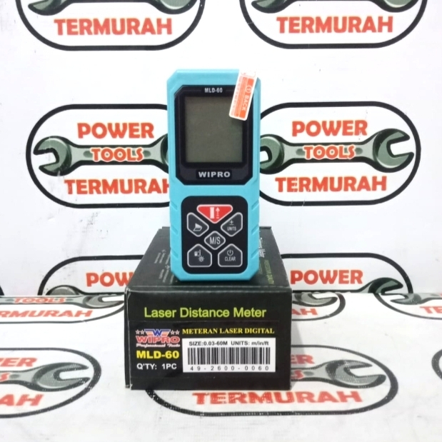 

Meter Laser Digital 60 M WIPRO Pengukur Jarak Meteran Range Finder 60M