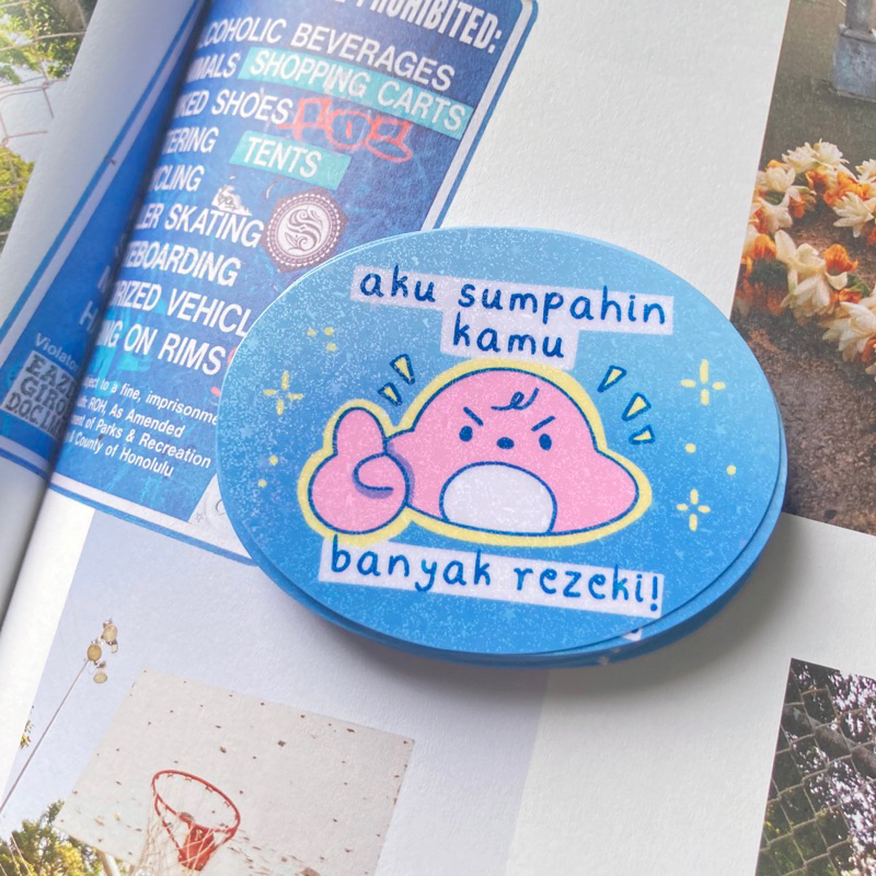 

aku sumpahin kamu banyak rezeki sticker