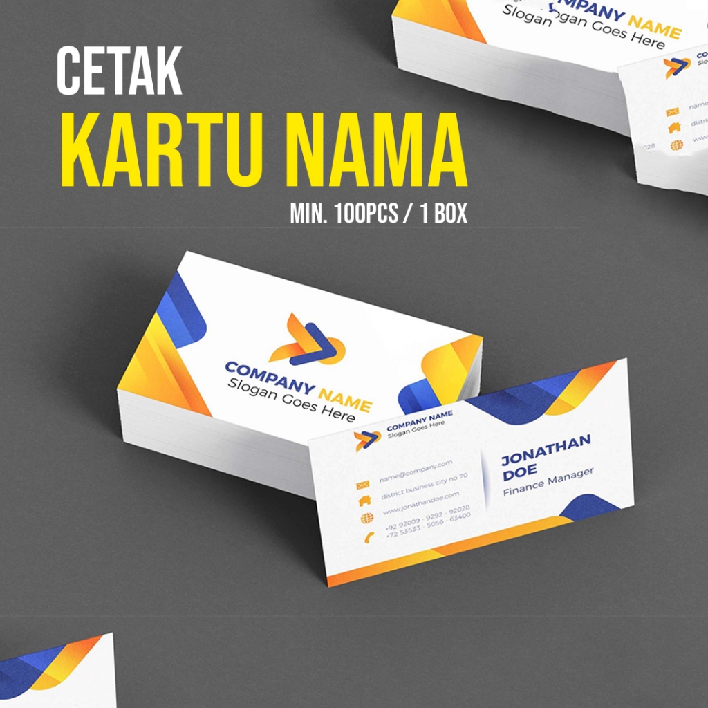 

GRATIS BOX - Cetak Kartu Nama Art Paper 230gr Laminasi 1 Sisi & 2 Sisi