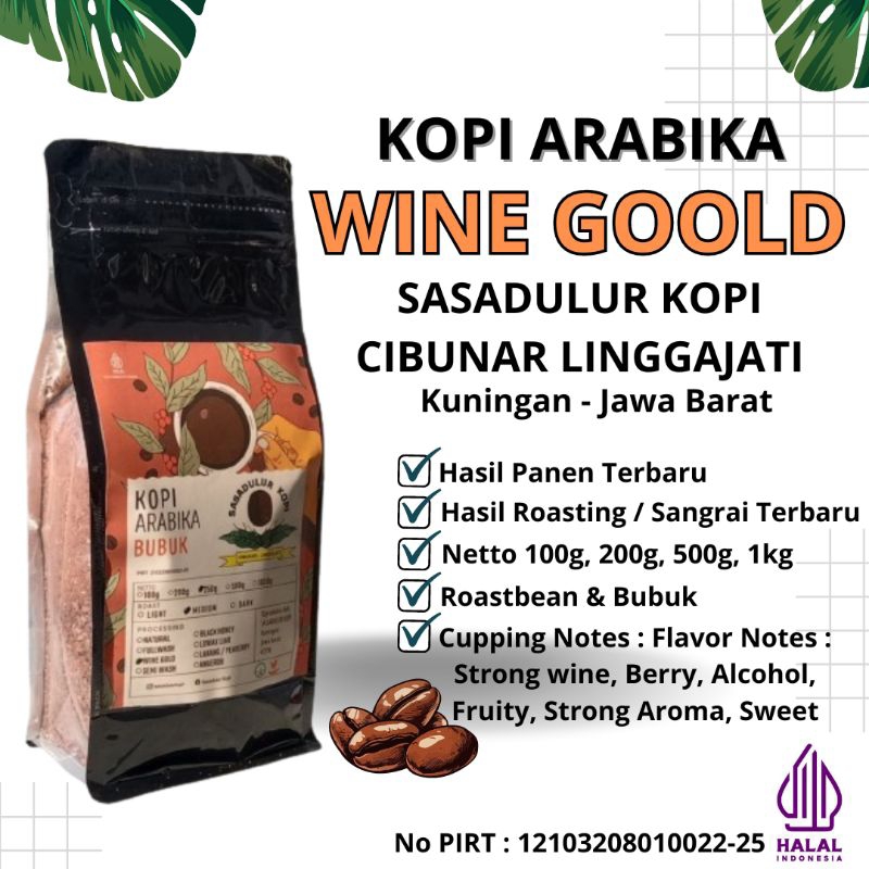 

Kopi Arabika Wine Goold Cibunar linggajati kuningan jawa barat