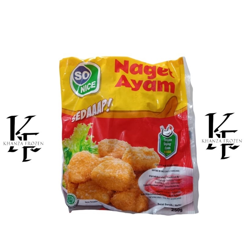 

Nugget Ayam so nice sedap 250gr