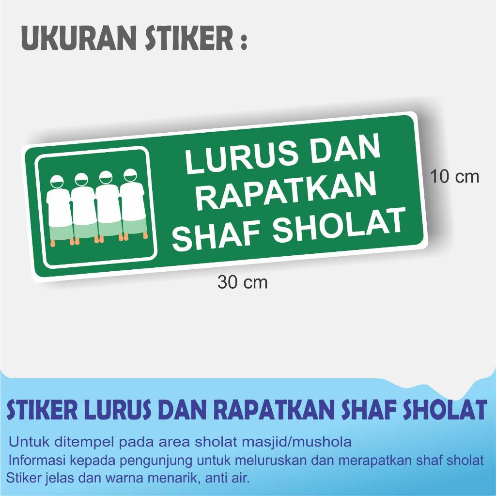 

STIKER LURUS DAN RAPATKAN SHAF SHOLAT