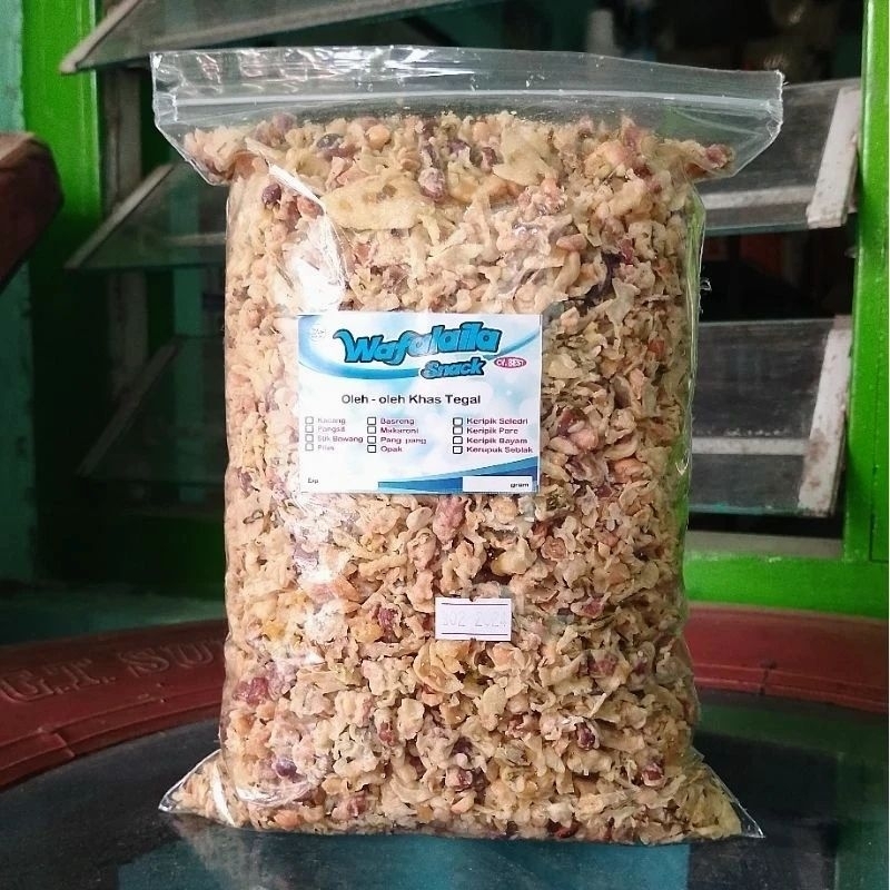 

Remukan Rempeyek Kacang Super 1kg enak gurih
