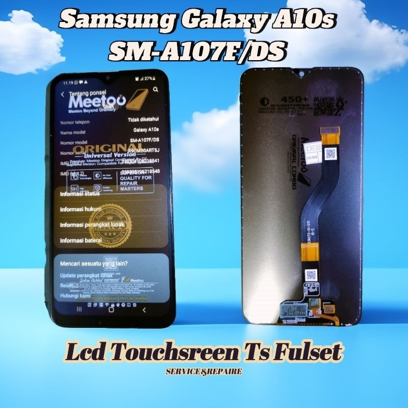 Lcd Touchsreen Ts Fulset Samsung Galaxy A10s Seri Hp SM-A107F/DS