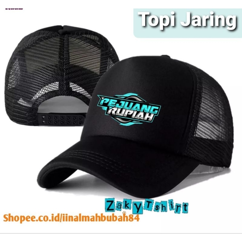 Topi Pria / Topi Jaring / Hats Truvker / Hat.s Logo Pejuang Rupiah