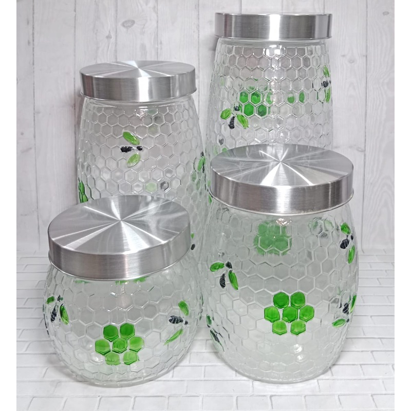 TOPLES KUE KACA SET 4 PCS RUBY / TOPLES KACA / TOPLES KUE LEBARAN / TOPLES KUE IMLEK / TOPLES KUE NA