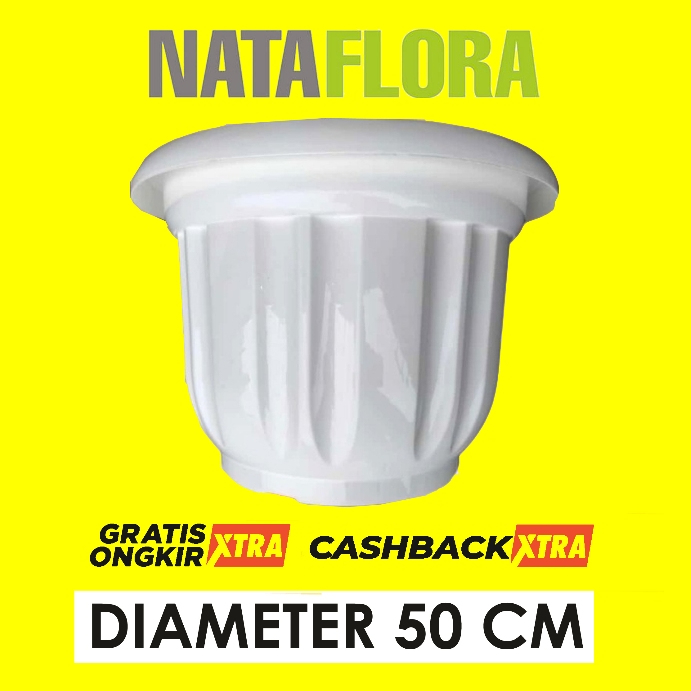 pot 50 cm putih jumbo besar untuk tabulampot termurah di pondok gede