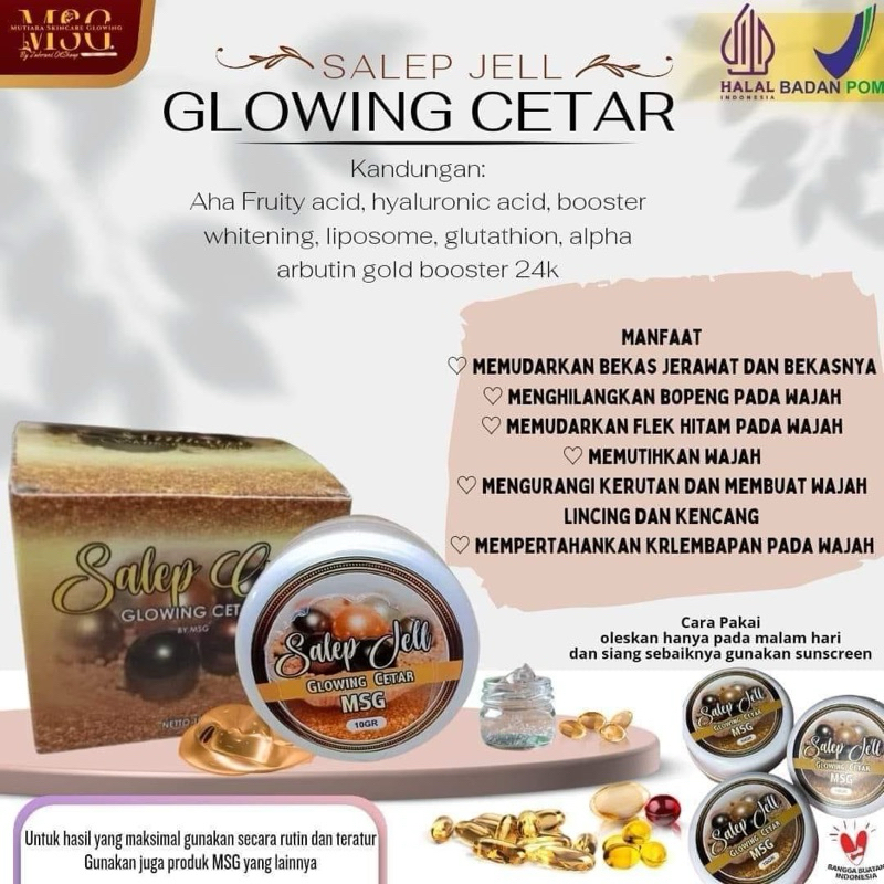 SALEP JELL MUTIARA SKINCARE GLOW