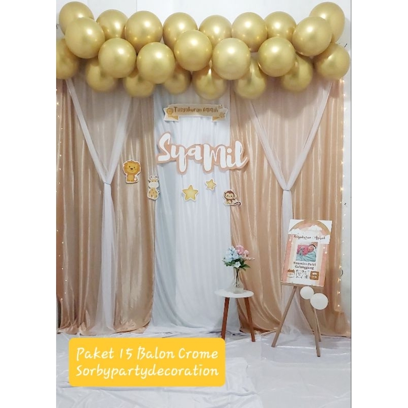Dekorasi Aqiqah Birthdah Paket Dekorasi Aqiqah Ulang Tahun Khitan Tedak Siten Perlengkapan Pesta Ana