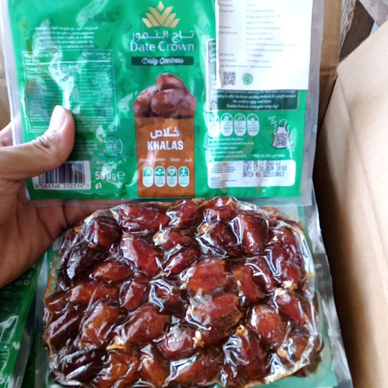 

Kurma Khalas Datecrown 500g kemasan vacum
