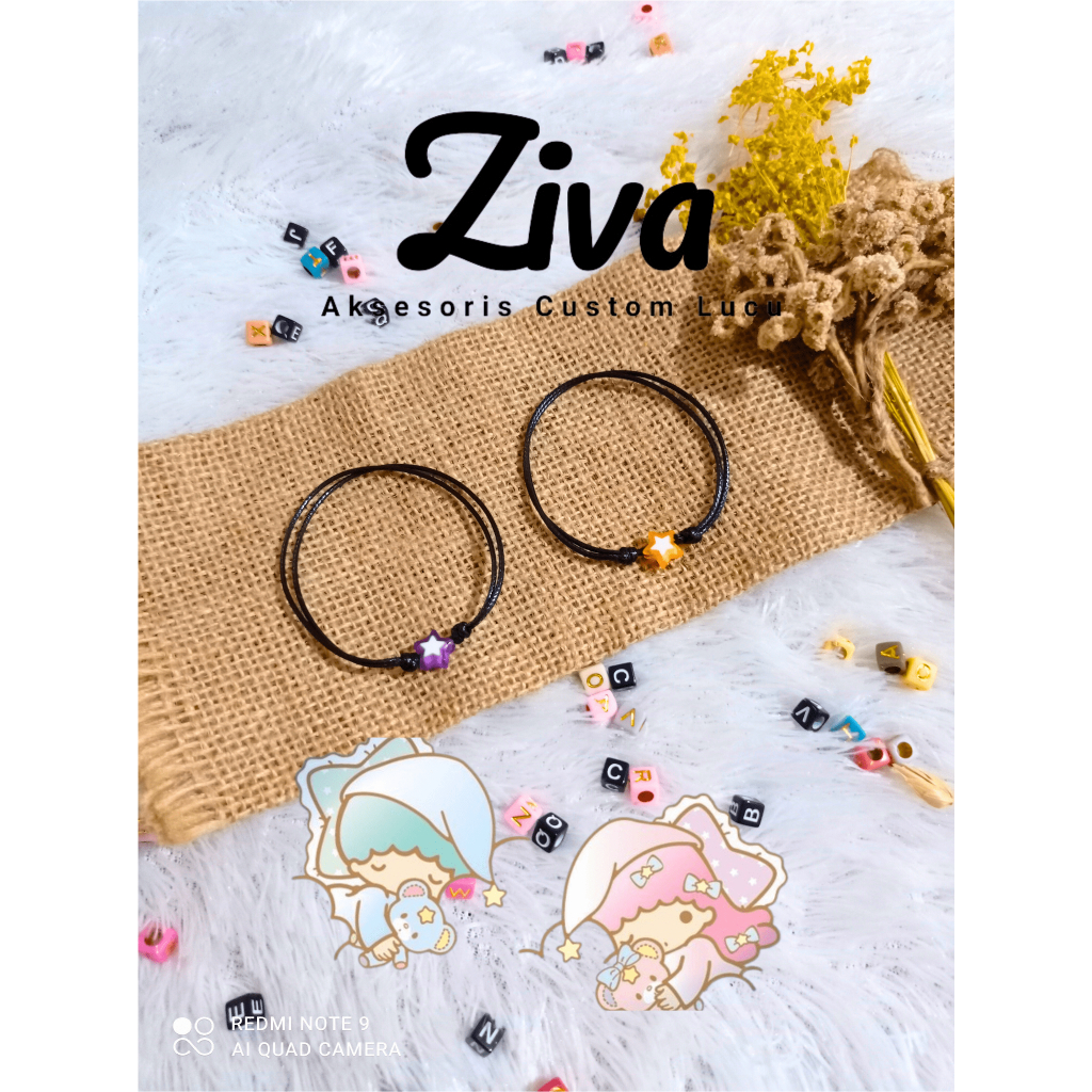 Gelang Couple Bintang 2 Pcs Gelang Persahabatan Littel Star