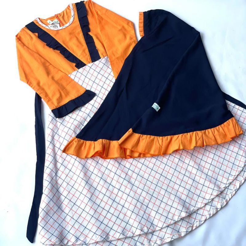 SET GAMIS TUTTI FRUTTI YOGHURT MAMANDA | SET GAMIS ANAK PEREMPUAN | SET GAMIS KATUN ANAK PEREMPUAN |