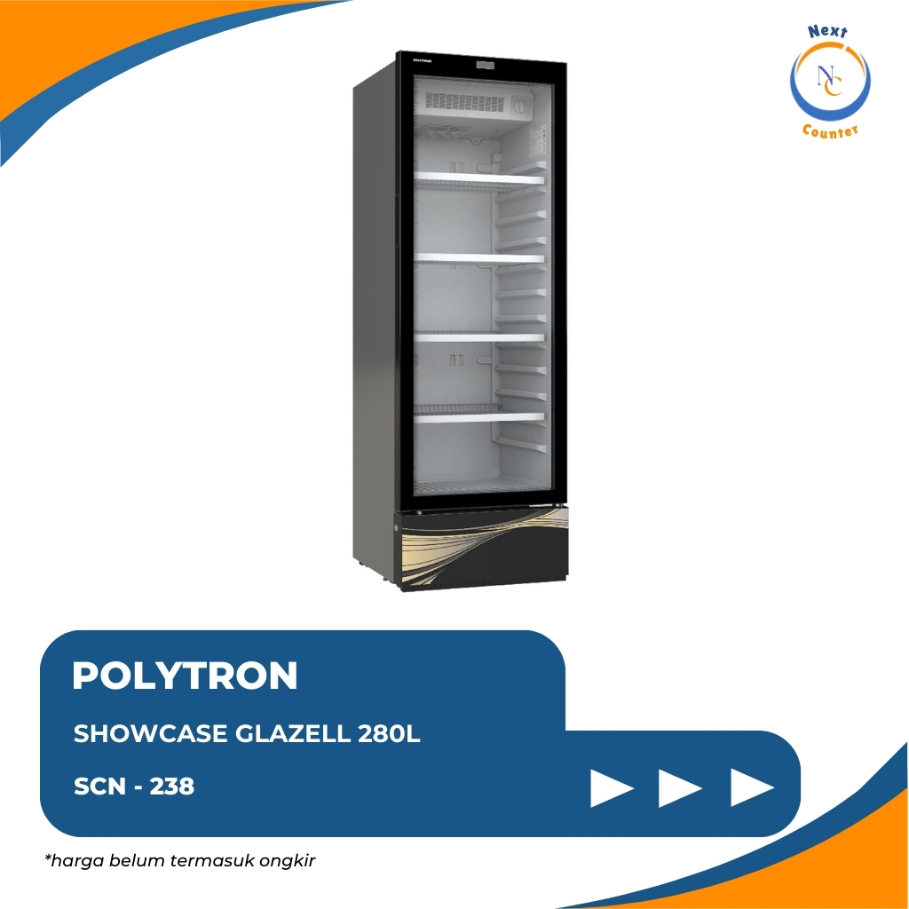 POLYTRON Showcase Glazell 285 Liter SCN 238