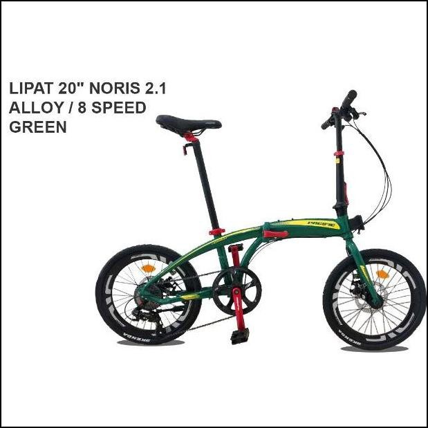 SEPEDA LIPAT PACIFIC NORIS 2.1 / NORIS 2.3 ALLOY 8 SPEEED UKURAN 16 INCH