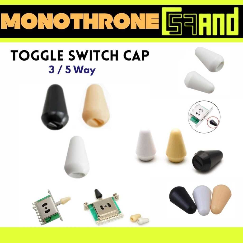 Toggle Switch Cap Tip cover tutup gitar Toggle selector switch 3 5 way