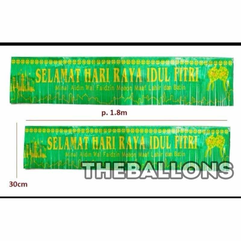 Banner Backdrop Idul Fitri Selamat Ibadah Idul Fitri Puasa Garland Ornamen Idul Fitri Ramadhan