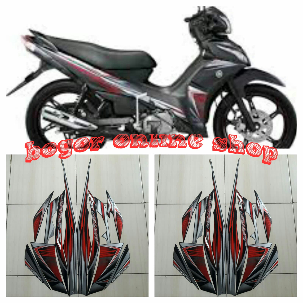 stiker body motor jupiter z1 2012 hitam