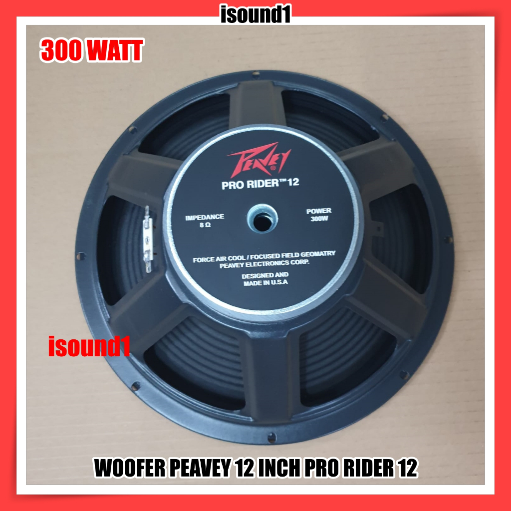 SPEAKER WOOFER PEAVEY 12 INCH PRO RIDER 12 DAN PRO RIDER 1202 300 WATT FULLRANGE
