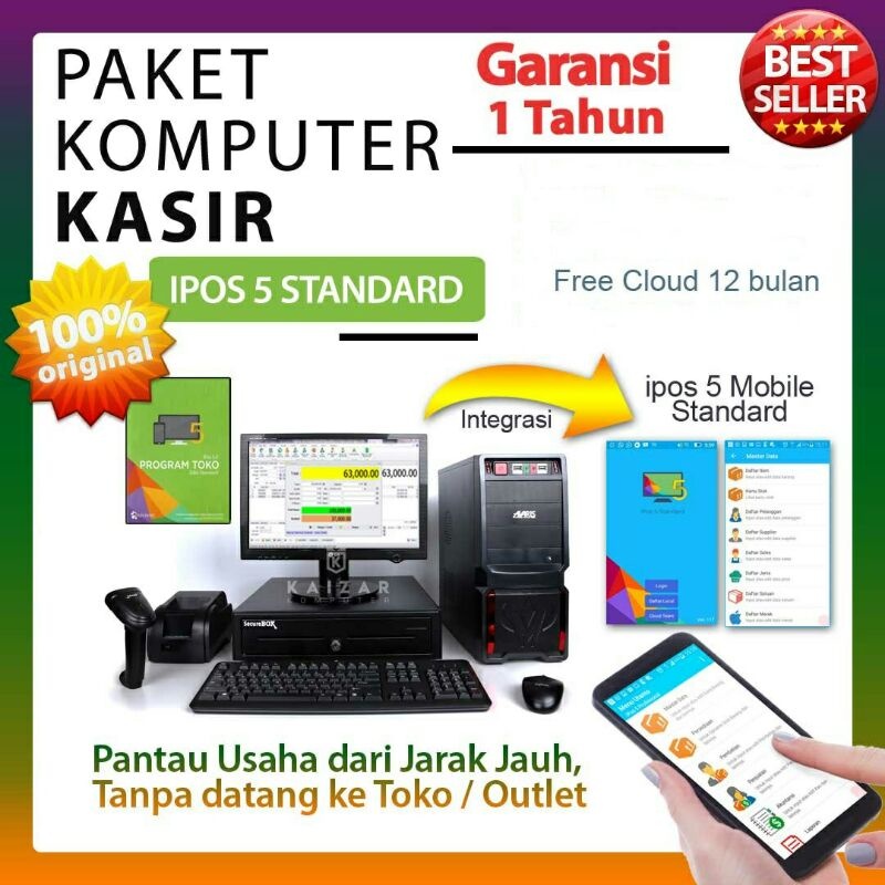 Komputer kasir siap pakai intel core i3 ll Komputer kasir PC lengkap ll Komputer kasir dengan progra