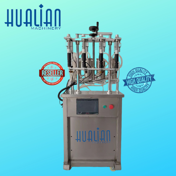 4 Head Manual Mesin Filling Parfum / Perfume Liquid Filling Machine