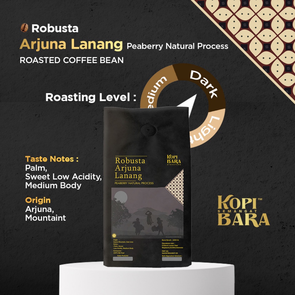 

Kopi Robusta Arjuna Lanang 200gr - Kopi Bara