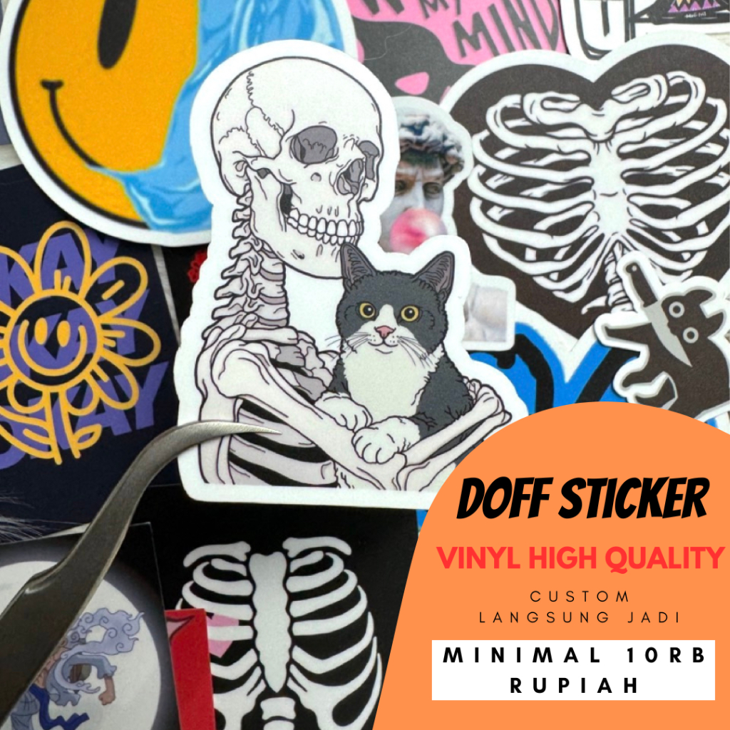 

Sticker Tumblr VINYL DOFF Custom ANTI AIR High Quality || Sticker HP || Aesthetic | leptop || Binder