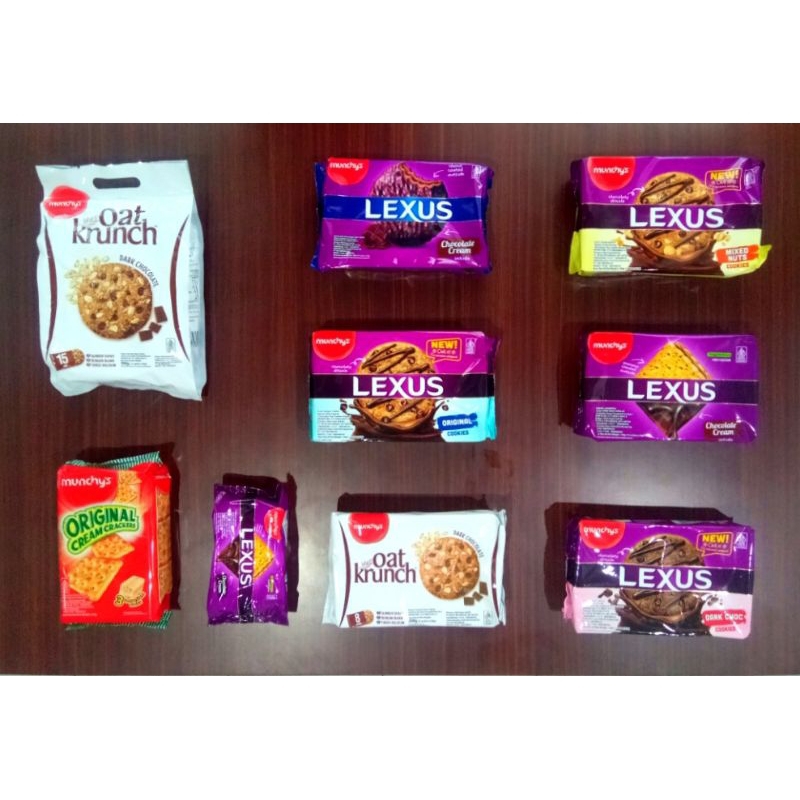 

*MUNCHY'S LEXUS BISKUIT//( ALLL VARIAN) pack 190gr" dilengkapi bubble warp dan karton.*