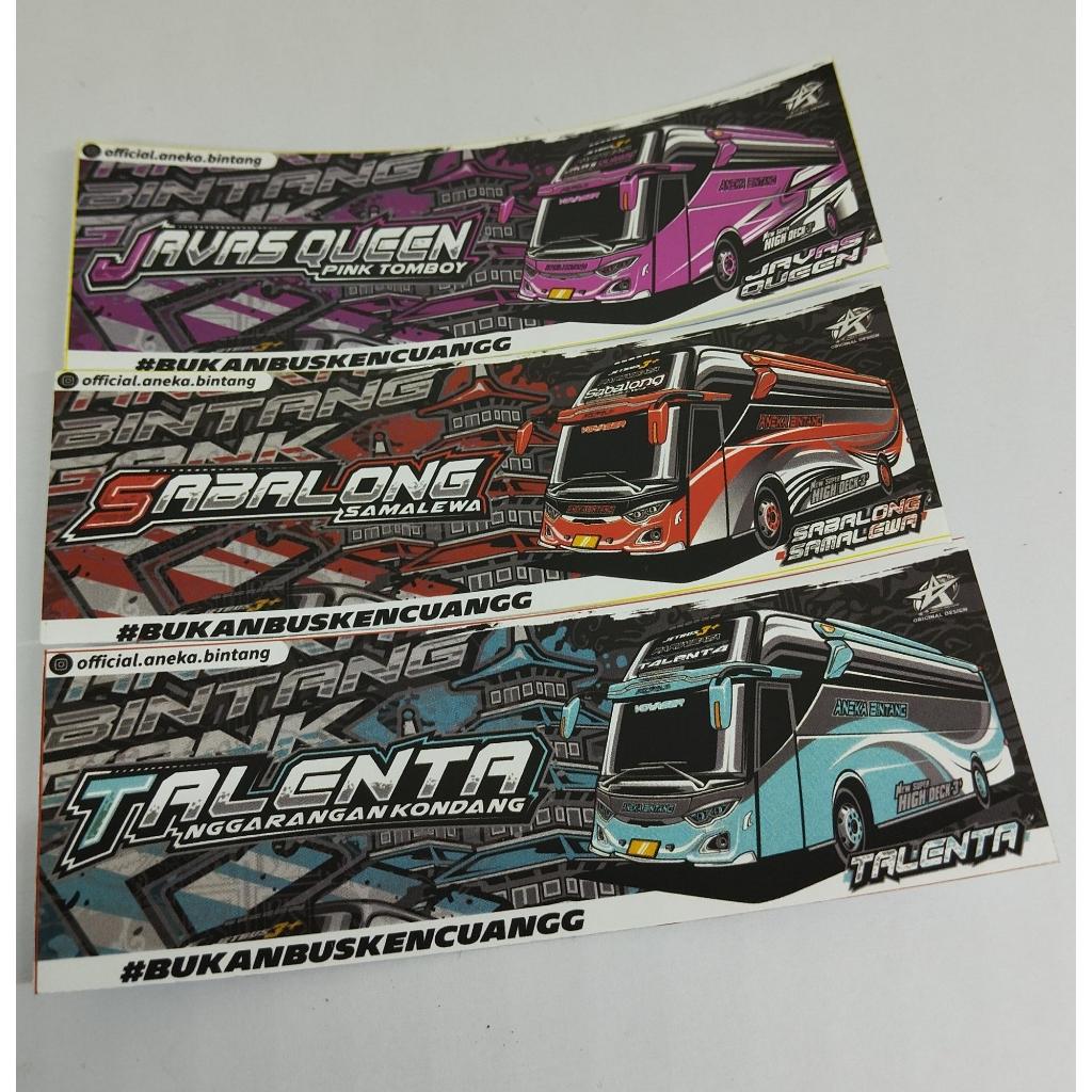 

stiker bis aneka bintang asli dari po