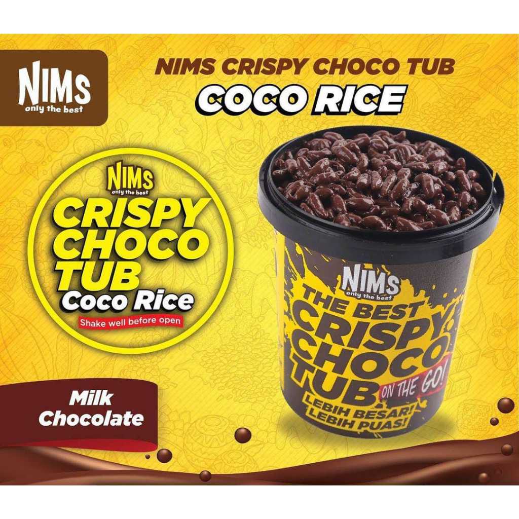 

Nims Crispy Choco Tub Coco Rice Campuran Coklat Susu dan Sereal - Coco Rice with Milk Chocolat 250gr