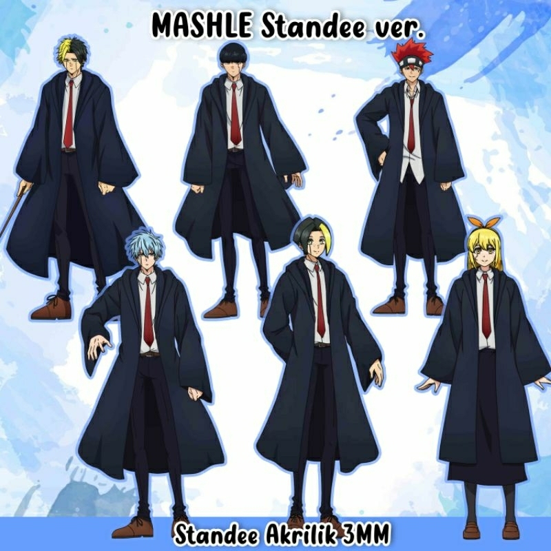 Mashle Standee Akrilik / Mashle Action Figure / Mash Lance Finn Dot Lemon Rayne / Mashle Magic and M