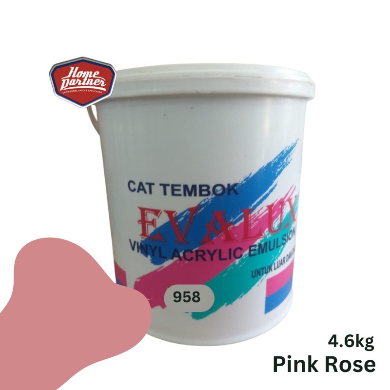 Cat Dinding PINK ROSE Cat Dinding Exterior & Interior Evalux