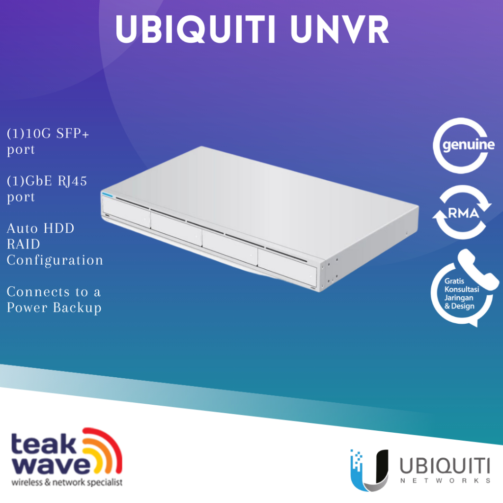 Ubiquiti UNVR UniFi Protect Network Video Recorder