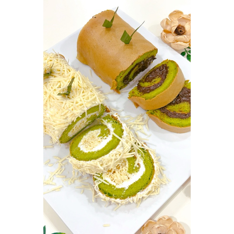 

Gluter Free Pandan Roll Cake