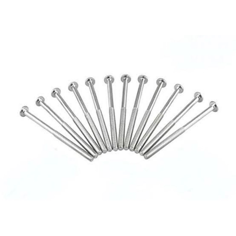 Baut Flange M6×100 kunci 8 / Baut Mesin M6×100 kunci 8