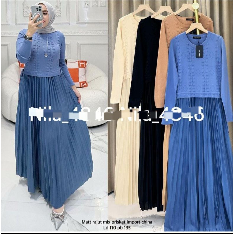 GAMIS RAJUT BANGKOK VIRAL ORI ZARA WOMEN LAIRA