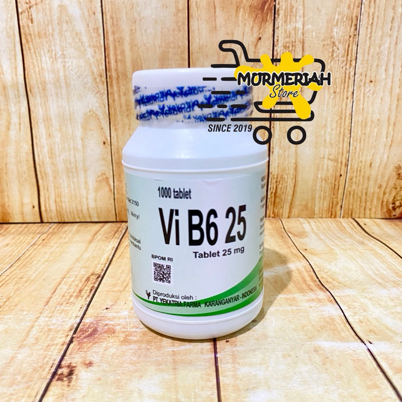 VIT B6 25 mg Kaleng 1000 tablet-Vitamin B 6