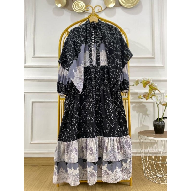 GAMIS SETDUNG RAYON PREMIUM ZAINA SET HIJAB