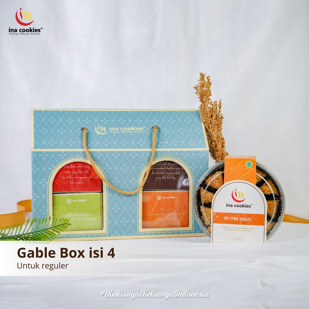 

INA COOKIES HAMPERS GABLE BOX REGULER KUE