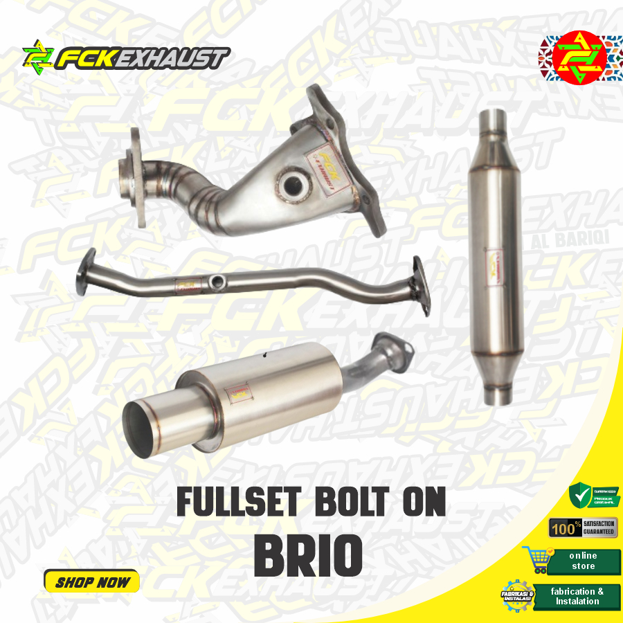 FCK Full System Bolt on Honda Brio Knalpot Mobil