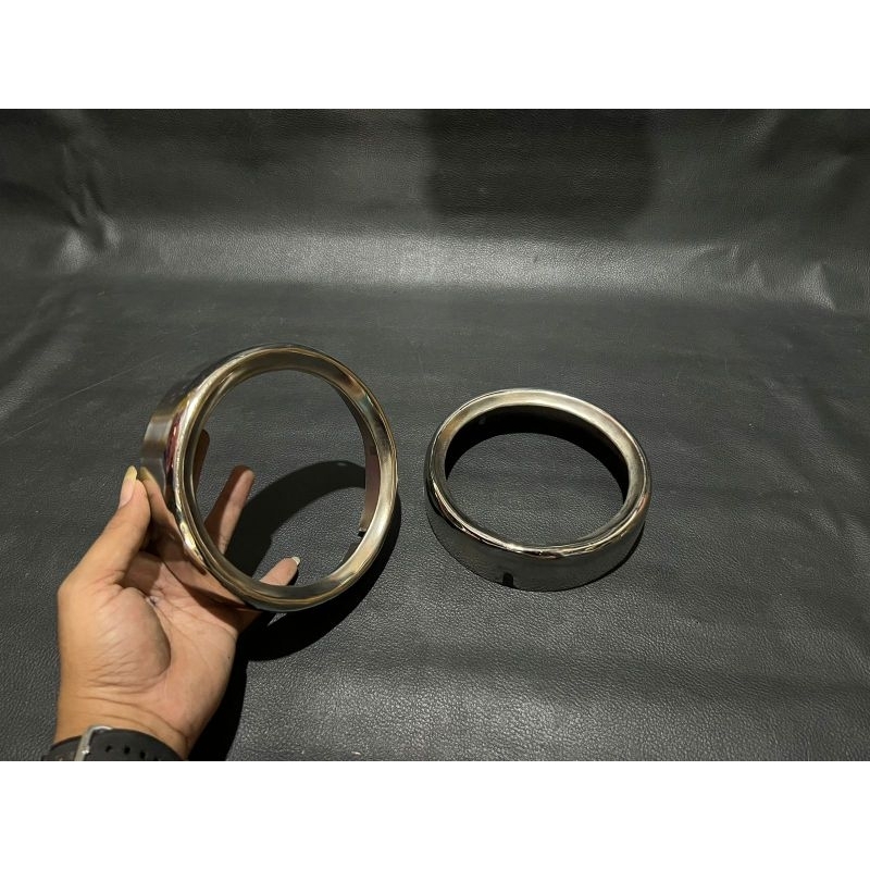 Ring lampu reflektor headlamp luar lampu depan vespa Sprint Bagol veloce bulat bagus murah grosir ec