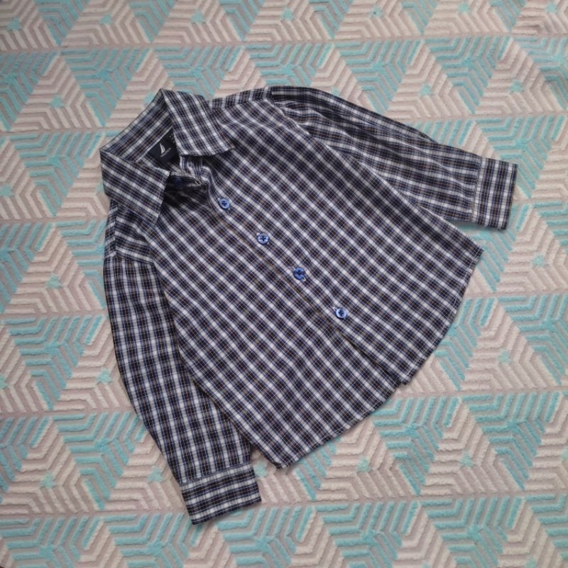 kemeja anak flannel nautica cakep
