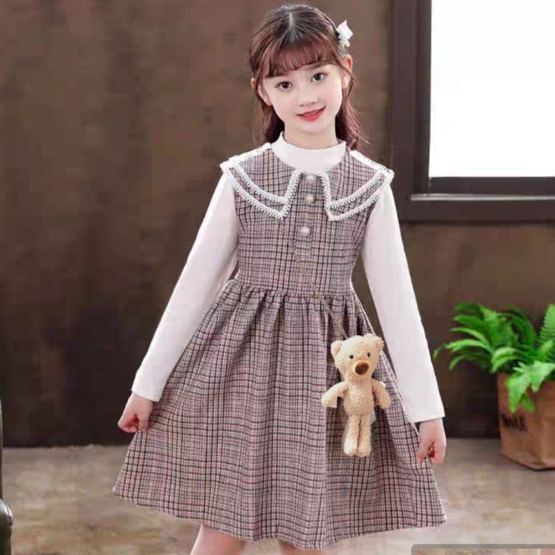 4-9 Tahun Dress Anak Perempuan Import Premium Korea Style