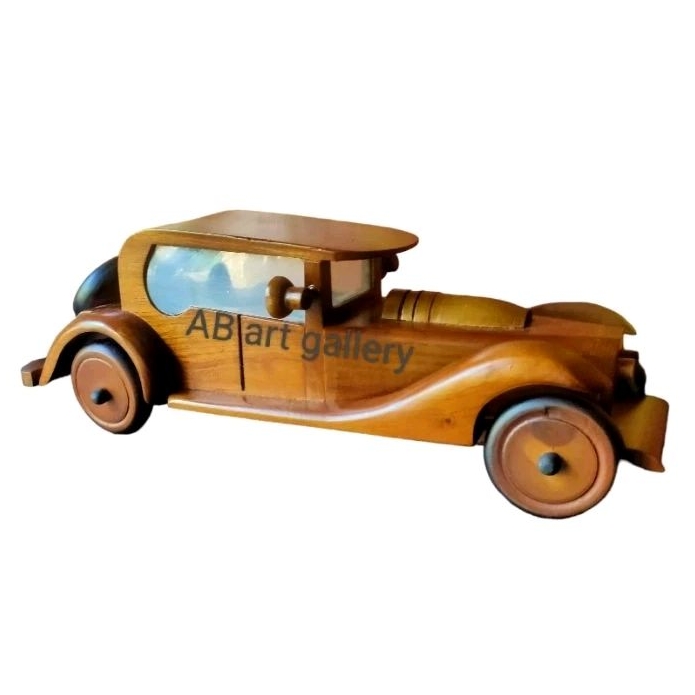 Miniatur Mobil Klasik Kayu Jati
