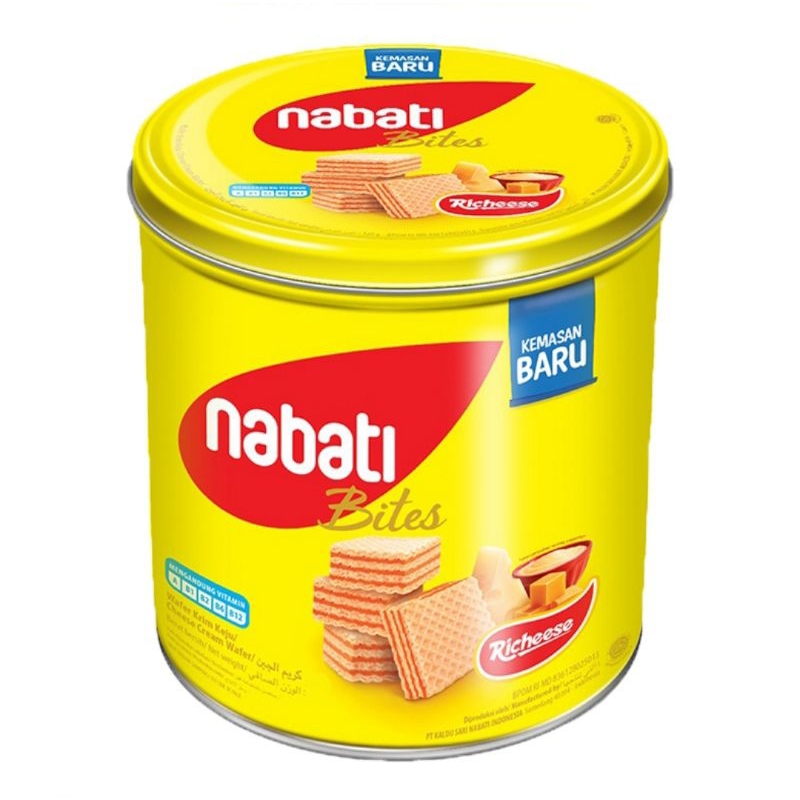 

Nabati Bites Richeese Wafer Keju Kaleng 287 g