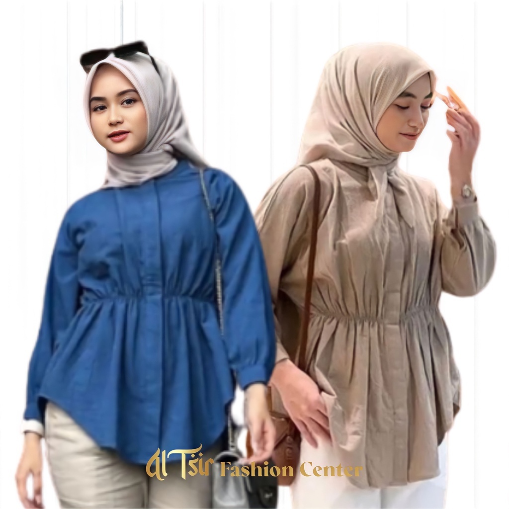 ALYA Shirt - Kemeja Kerut Wanita Terlaris
