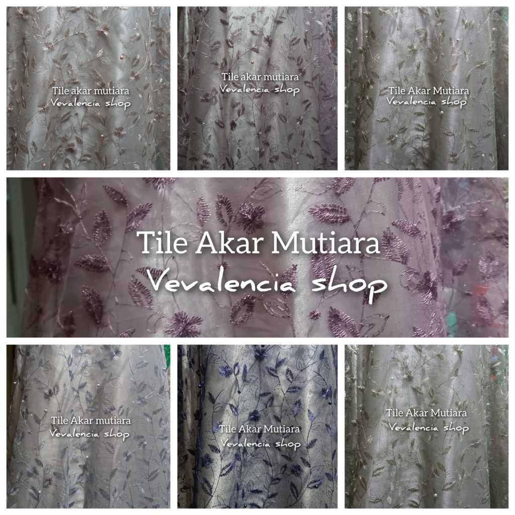 Tile Akar Mutiara/tulle akar mutiara
